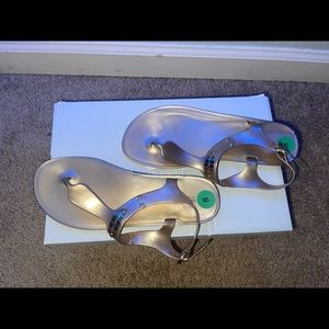 BRAND NEW GOLD MICHAEL KORS SANDALS
